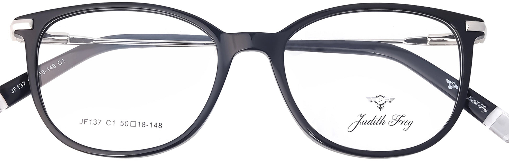 JF137 - C1 - Handmade Bio Acetate - Midnight Black - glassesbyahana.com