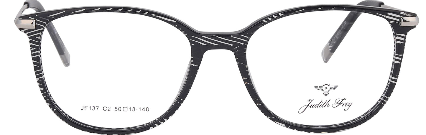 JF137 - C2 - Handmade Bio Acetate - Midnight Black - glassesbyahana.com