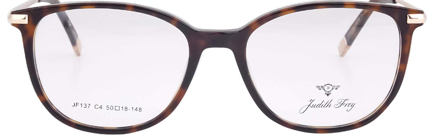 JF137 - C4 - Handmade Bio Acetate - Havana Brown - glassesbyahana.com