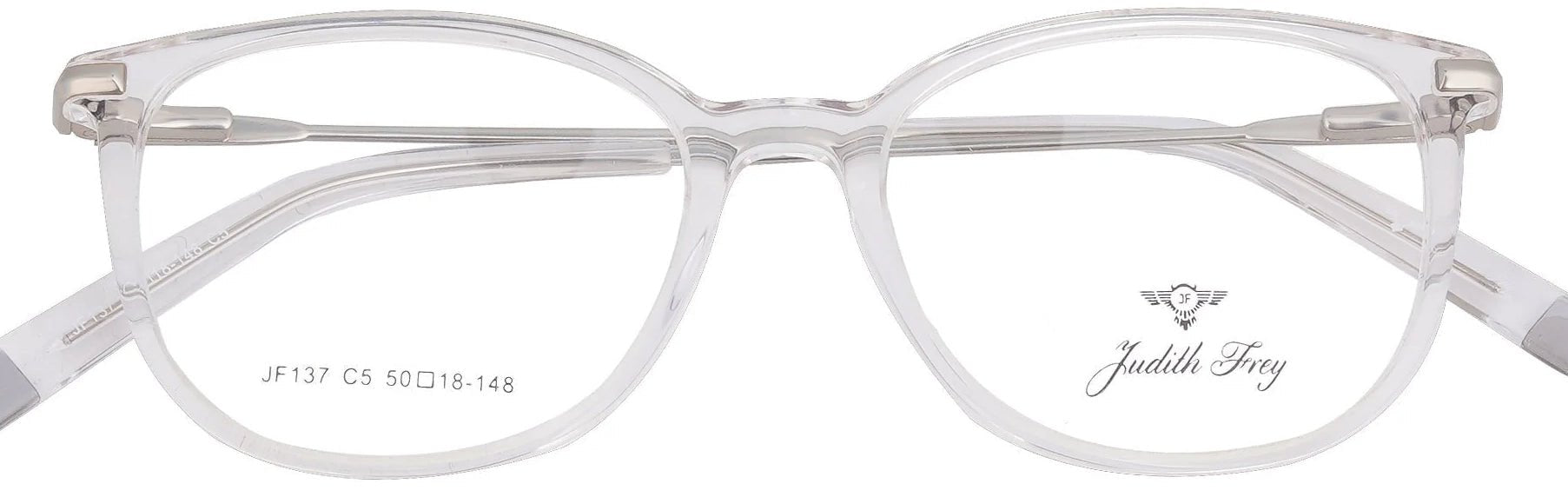 JF137-C5-Handmade Bio Acetate-Crystal Clear - glassesbyahana.com