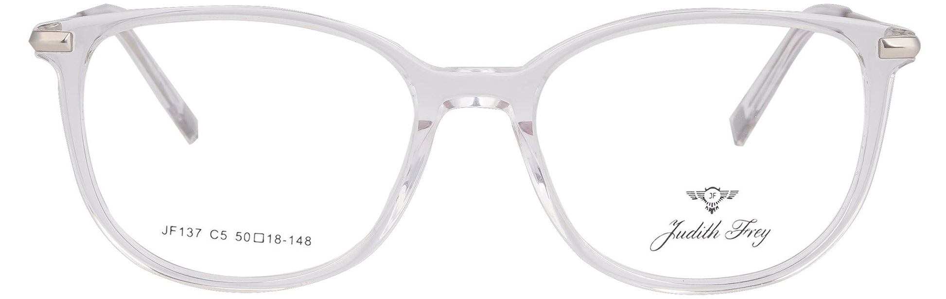 JF137 - C5 - Handmade Bio Acetate - Crystal Clear - glassesbyahana.com
