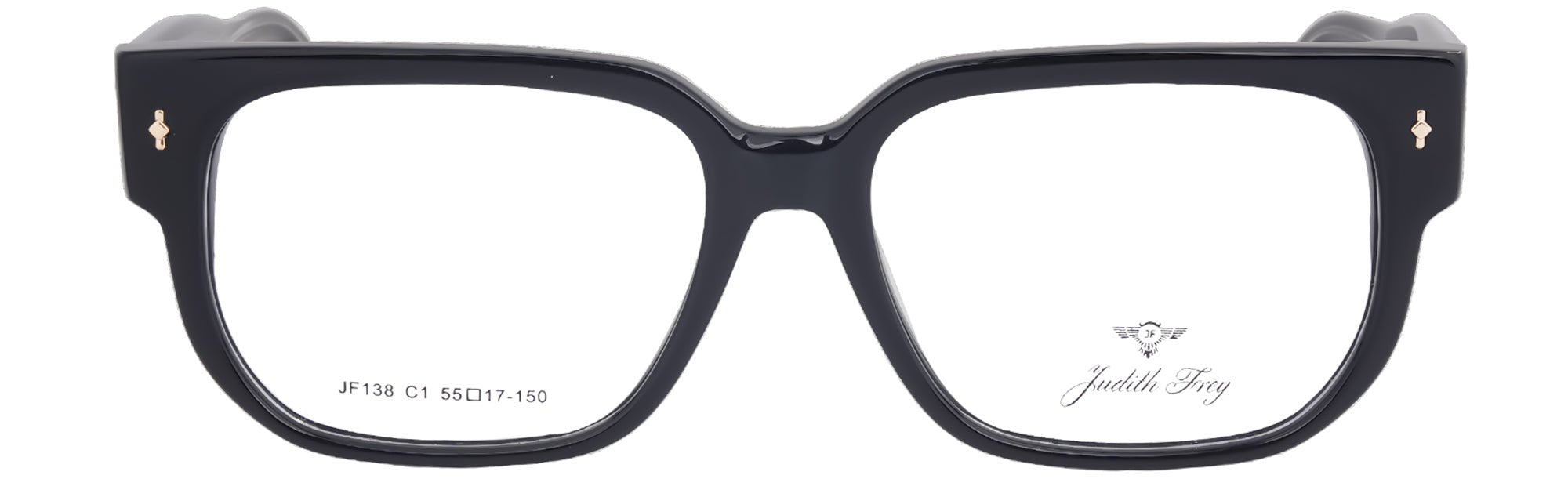 JF138 - C1 - Handmade Acetate - Midnight Black - glassesbyahana.com