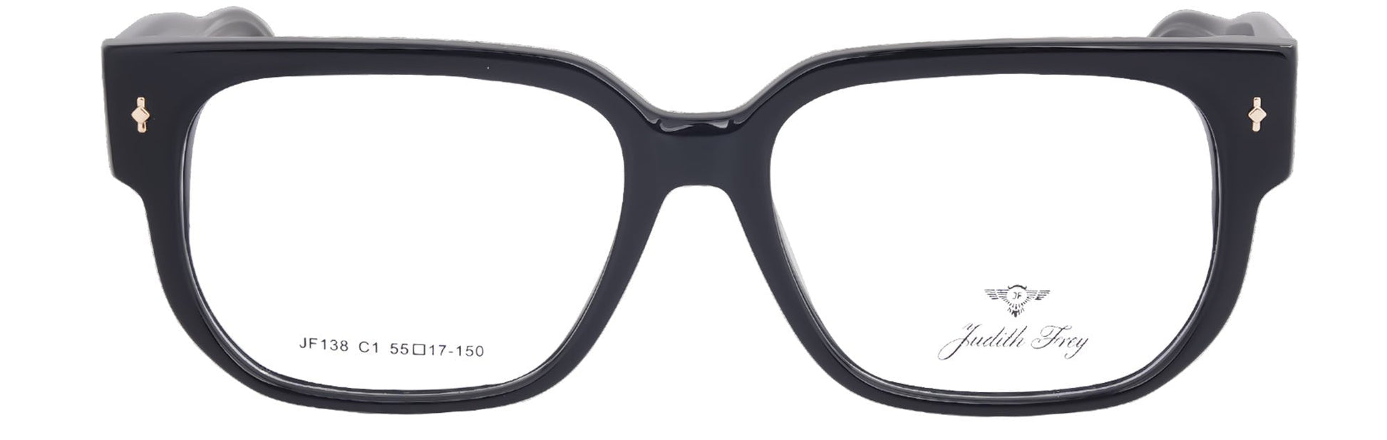 JF138 - C1 - Handmade Bio Acetate - Midnight Black - glassesbyahana.com