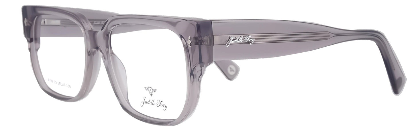 JF138 - C2 - Handmade Bio Acetate - Slate Grey - glassesbyahana.com