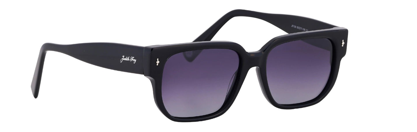 JF139 - C1 - Handmade Bio Acetate - Midnight Black - glassesbyahana.com