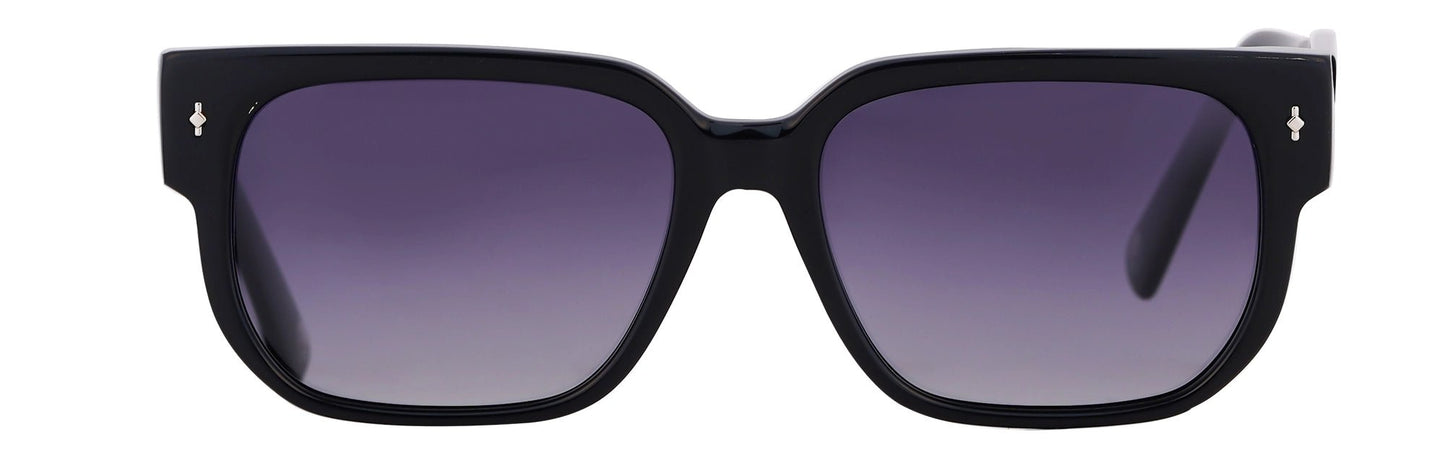 JF139 - C1 - Handmade Bio Acetate - Midnight Black - glassesbyahana.com