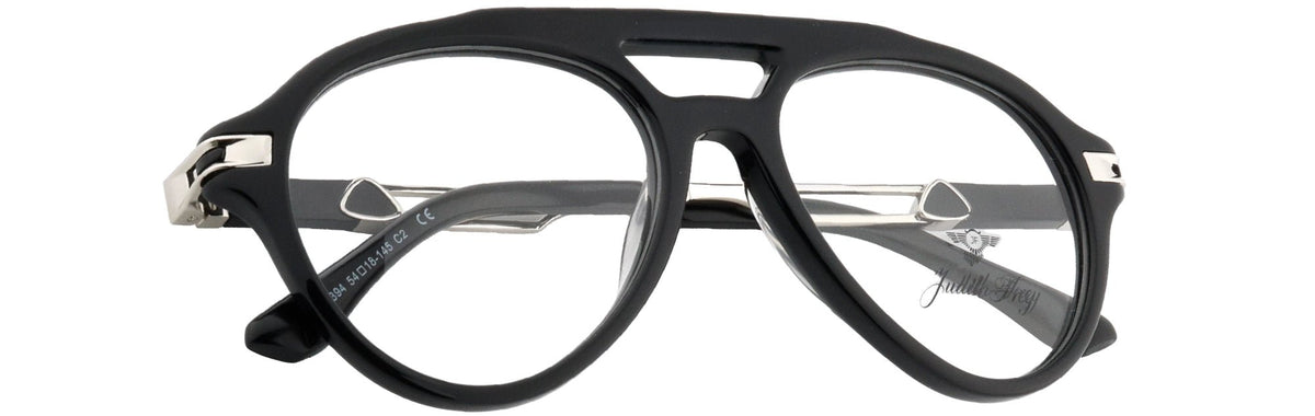 JF1394-C2-Handmade Bio Acetate-Midnight Black - glassesbyahana.com
