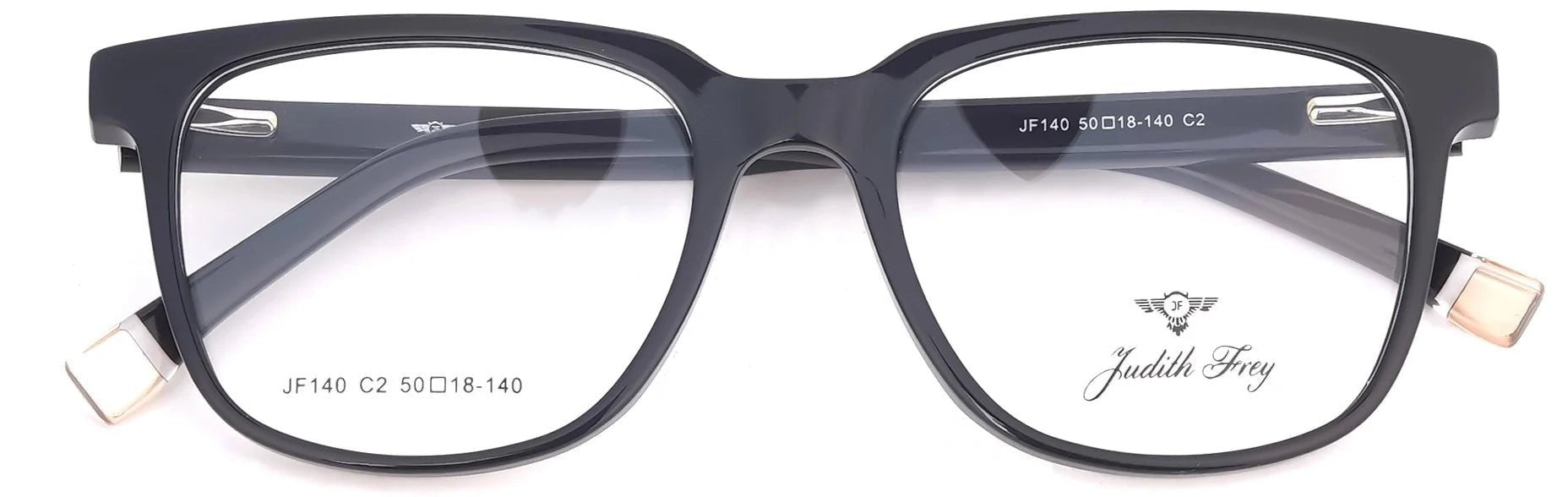 JF140-C2-Handmade Bio Acetate-Midnight Black - glassesbyahana.com