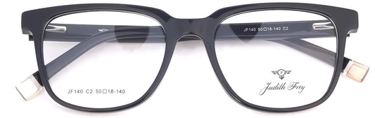 JF140-C2-Handmade Bio Acetate-Midnight Black - glassesbyahana.com
