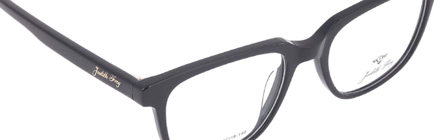 JF140 - C2 - Handmade Bio Acetate - Midnight Black - glassesbyahana.com