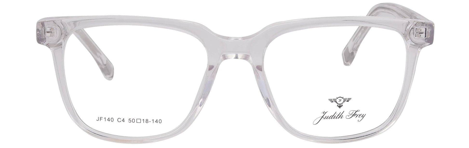 JF140 - C4 - Handmade Bio Acetate - Crystal Clear - glassesbyahana.com
