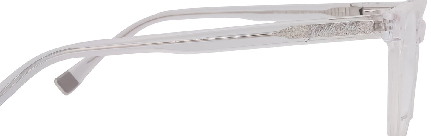 JF140 - C4 - Handmade Bio Acetate - Crystal Clear - glassesbyahana.com