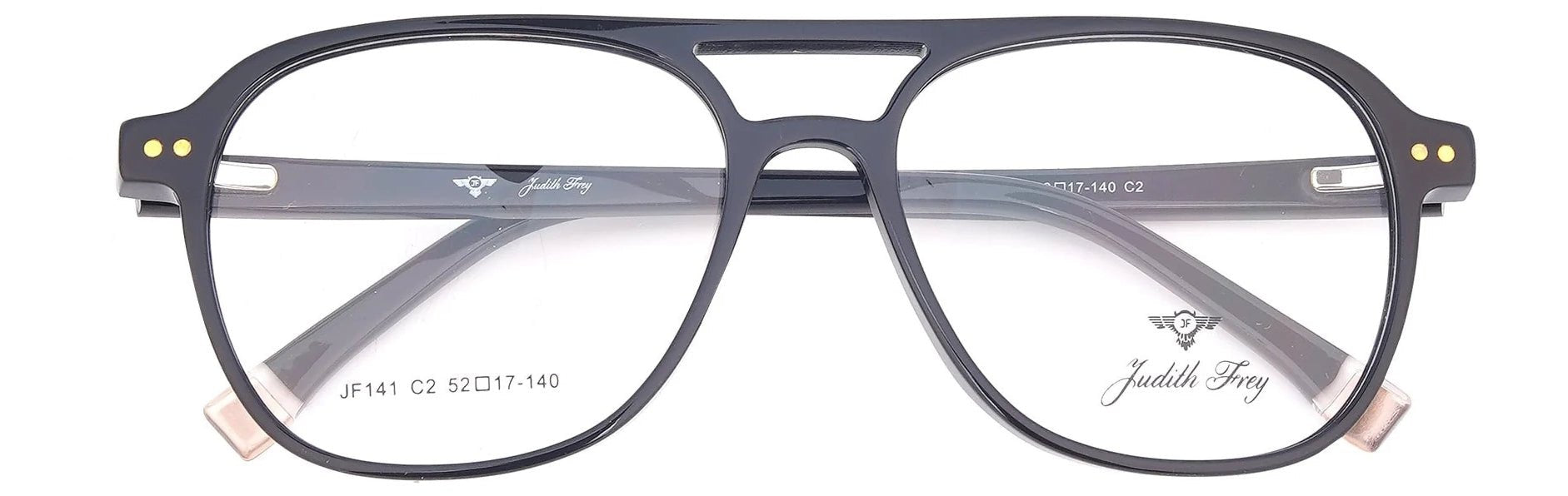 JF141-C2-Handmade Bio Acetate Midnight Black - glassesbyahana.com