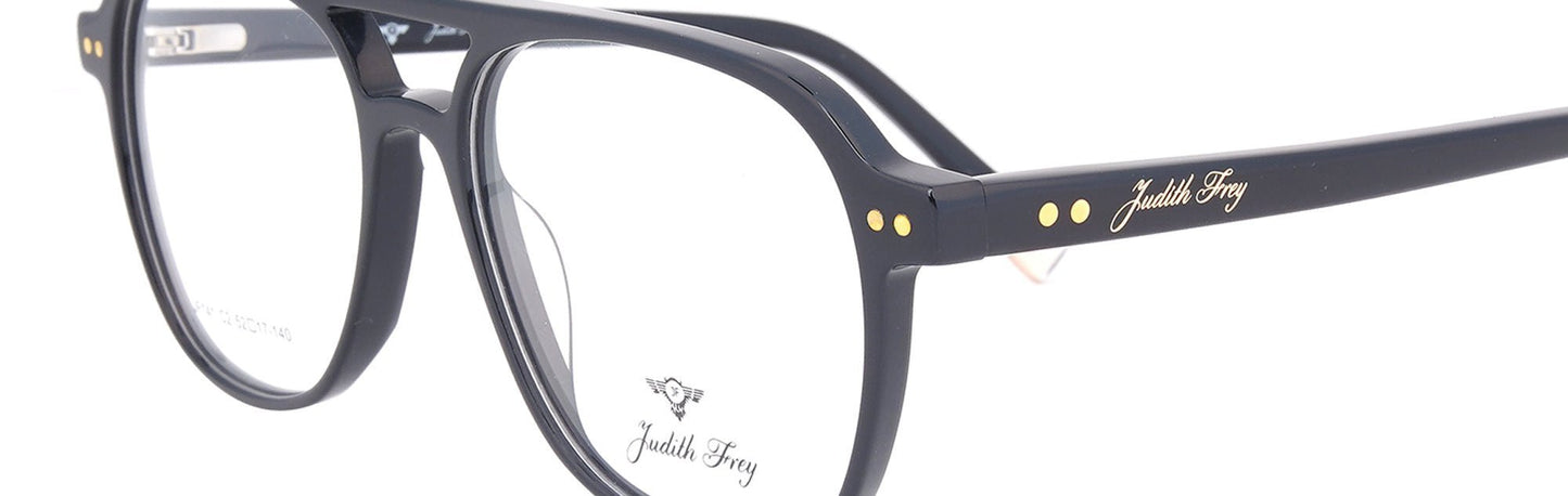 JF141 - C2 - Handmade Bio Acetate Midnight Black - glassesbyahana.com