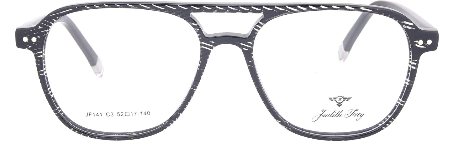 JF141 - C3 - Handmade Bio Acetate Midnight Black - glassesbyahana.com