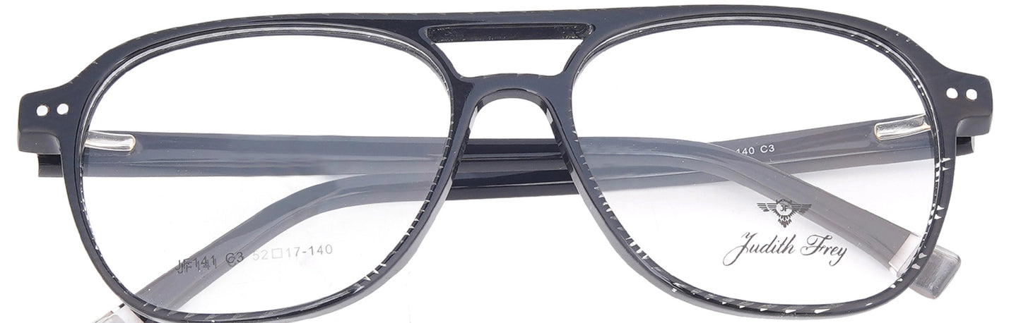 JF141 - C3 - Handmade Bio Acetate Midnight Black - glassesbyahana.com