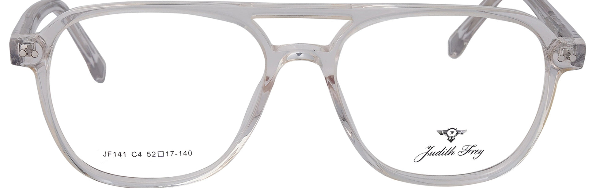 JF141 - C4 - Handmade Bio Acetate Crystal Clear - glassesbyahana.com