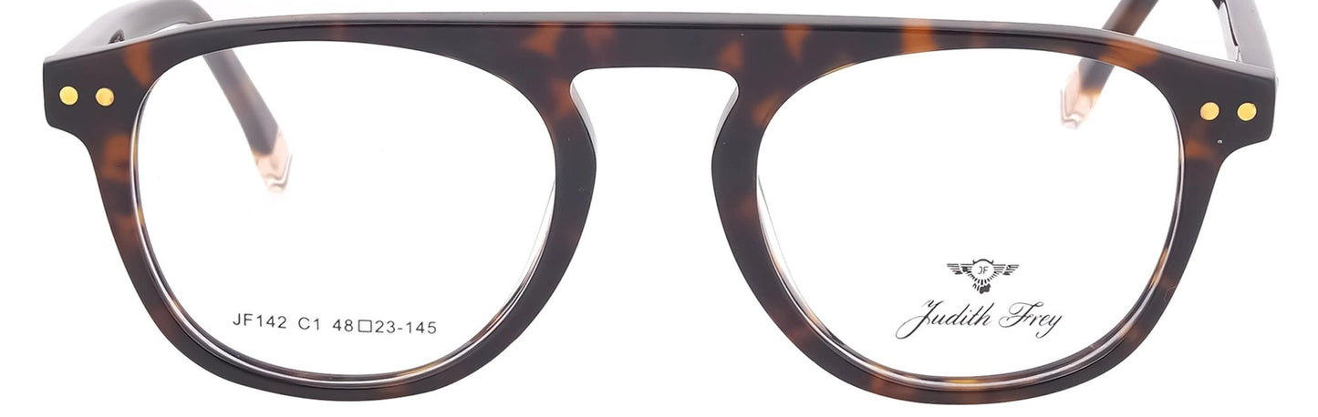 JF142 - C1 - Handmade Bio Acetate - Havana Brown - glassesbyahana.com
