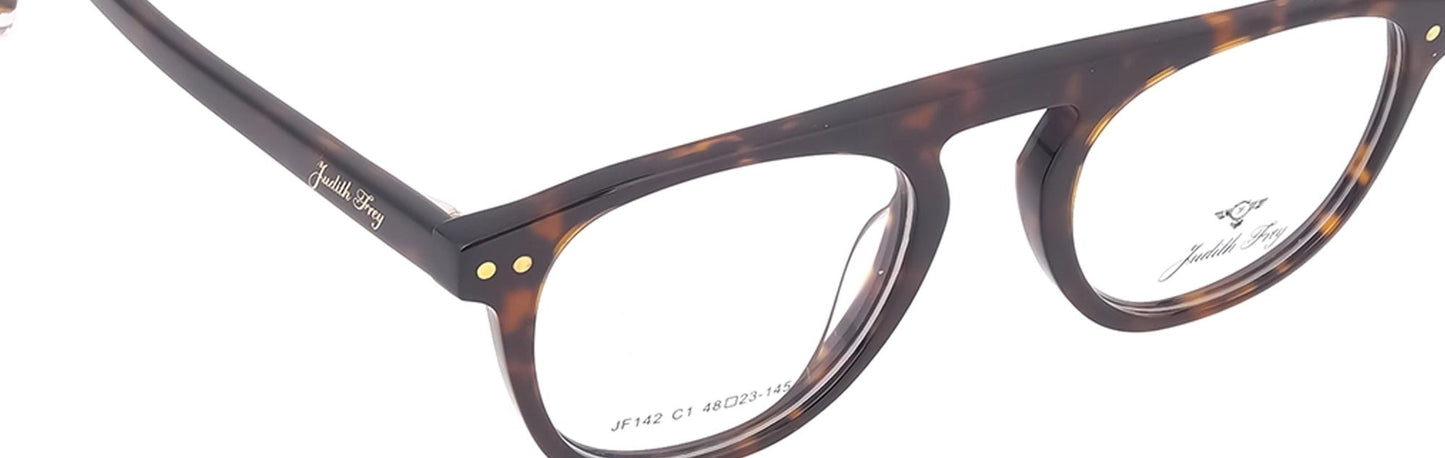 JF142 - C1 - Handmade Bio Acetate - Havana Brown - glassesbyahana.com