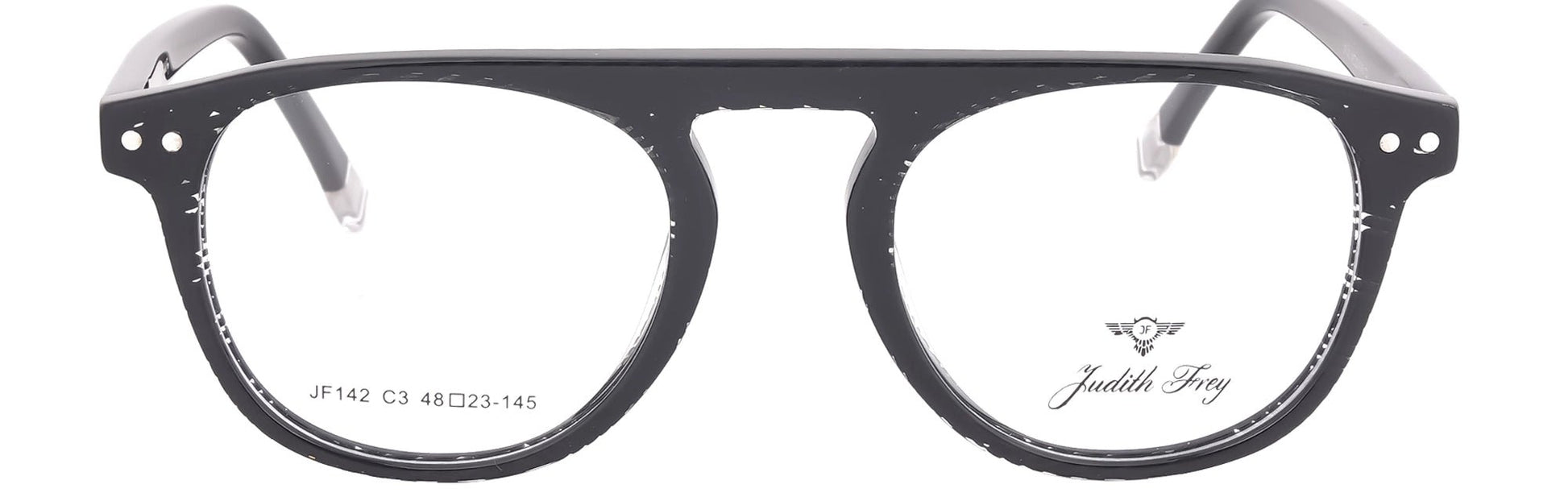 JF142 - C3 - Handmade Bio Acetate - Midnight Black - glassesbyahana.com