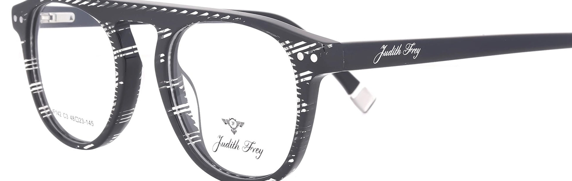 JF142 - C3 - Handmade Bio Acetate - Midnight Black - glassesbyahana.com