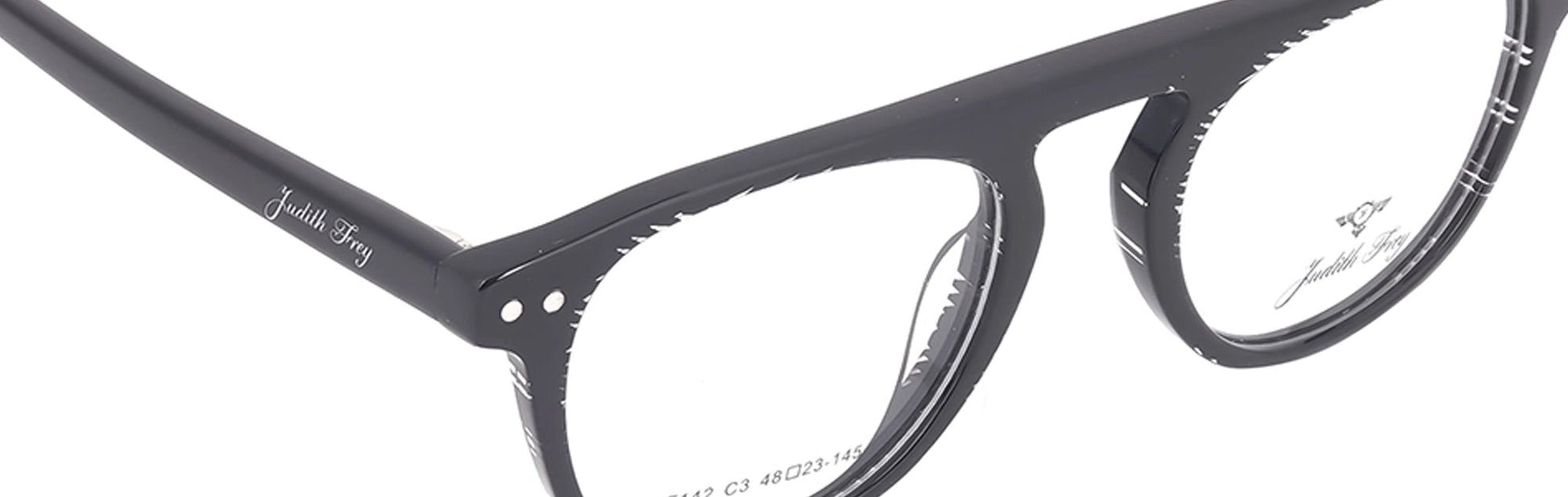 JF142 - C3 - Handmade Bio Acetate - Midnight Black - glassesbyahana.com