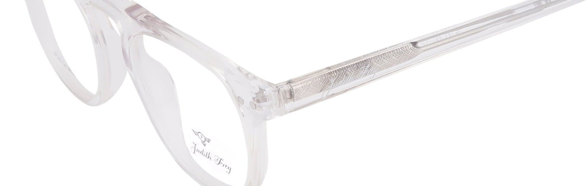 JF142 - C4 - Handmade Bio Acetate - Crystal Clear - glassesbyahana.com