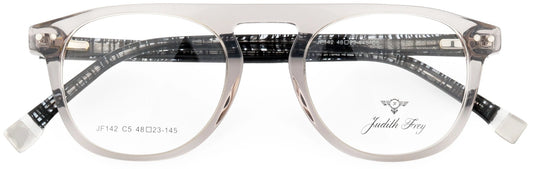 JF142-C5-Handmade Bio Acetate-Crystal Grey - glassesbyahana.com
