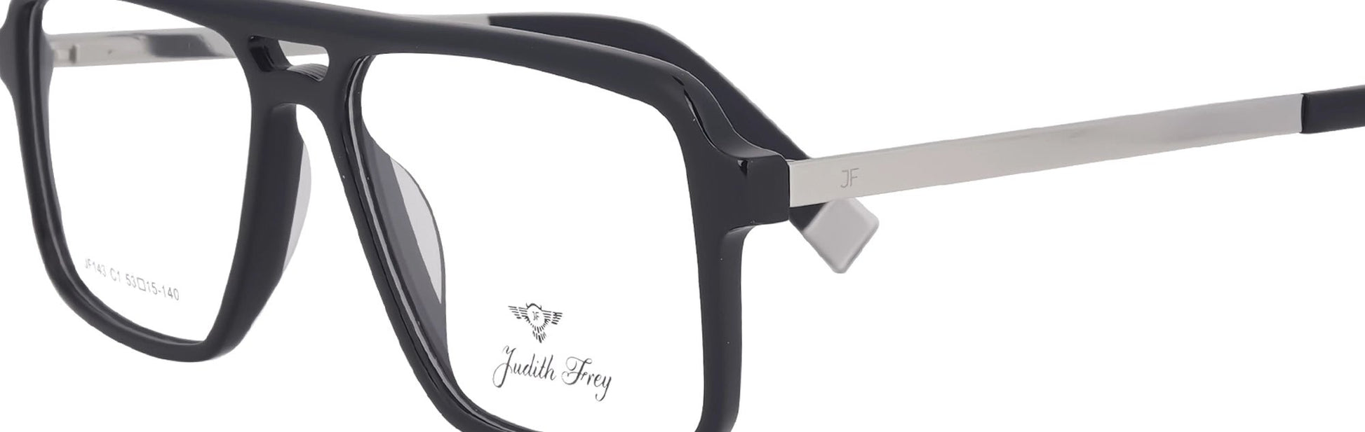 JF143 - C1 - Handmade Bio Acetate - Midnight Black - glassesbyahana.com
