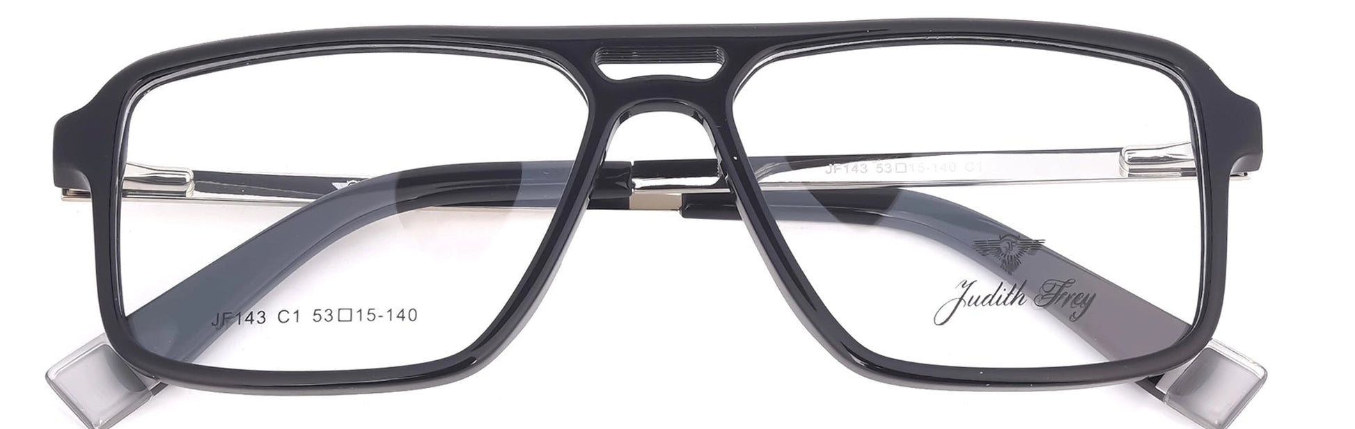 JF143 - C1 - Handmade Bio Acetate - Midnight Black - glassesbyahana.com