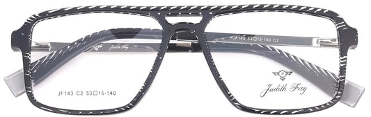 JF143 - C2 - Handmade Bio Acetate - Midnight Black - glassesbyahana.com