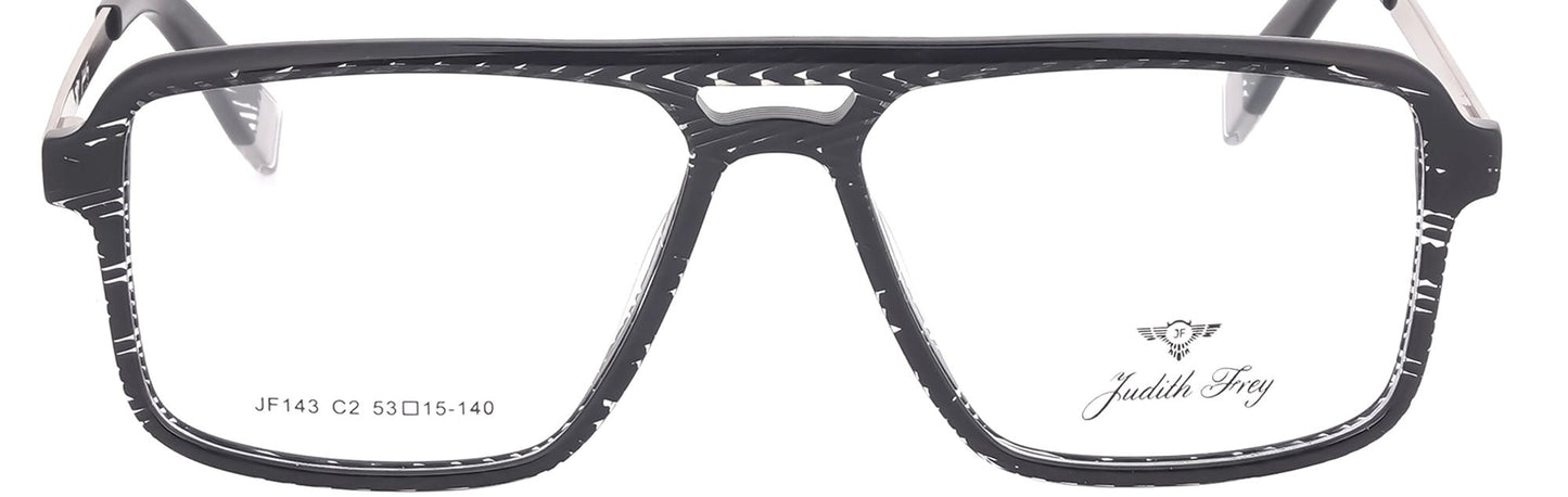 JF143 - C2 - Handmade Bio Acetate - Midnight Black - glassesbyahana.com