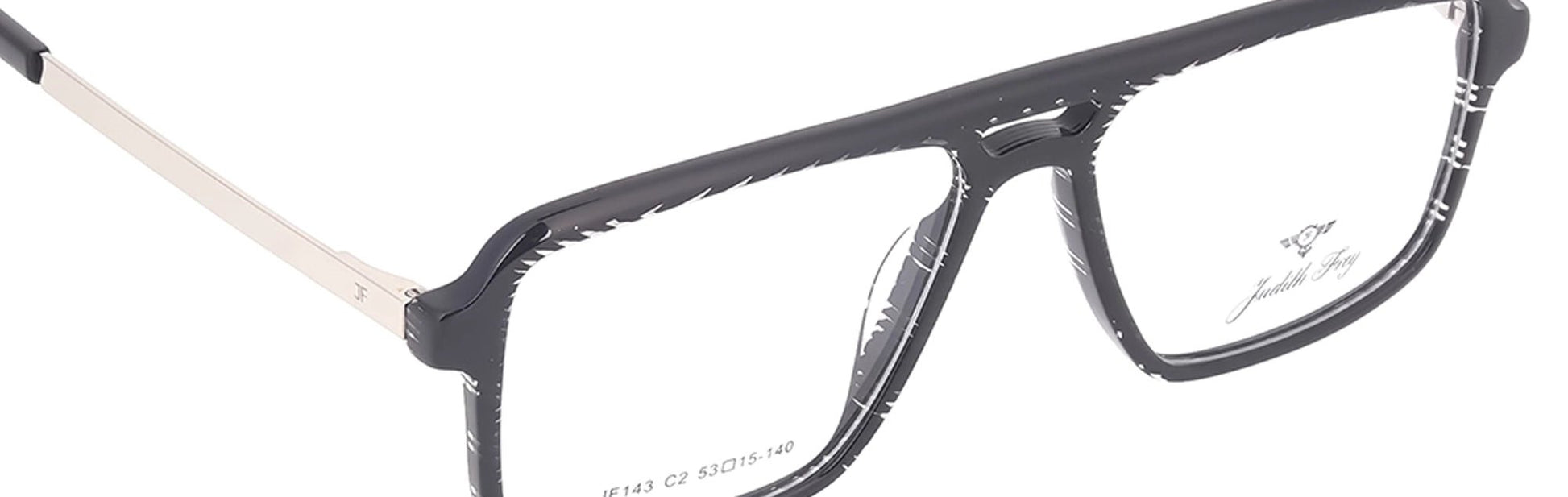 JF143 - C2 - Handmade Bio Acetate - Midnight Black - glassesbyahana.com