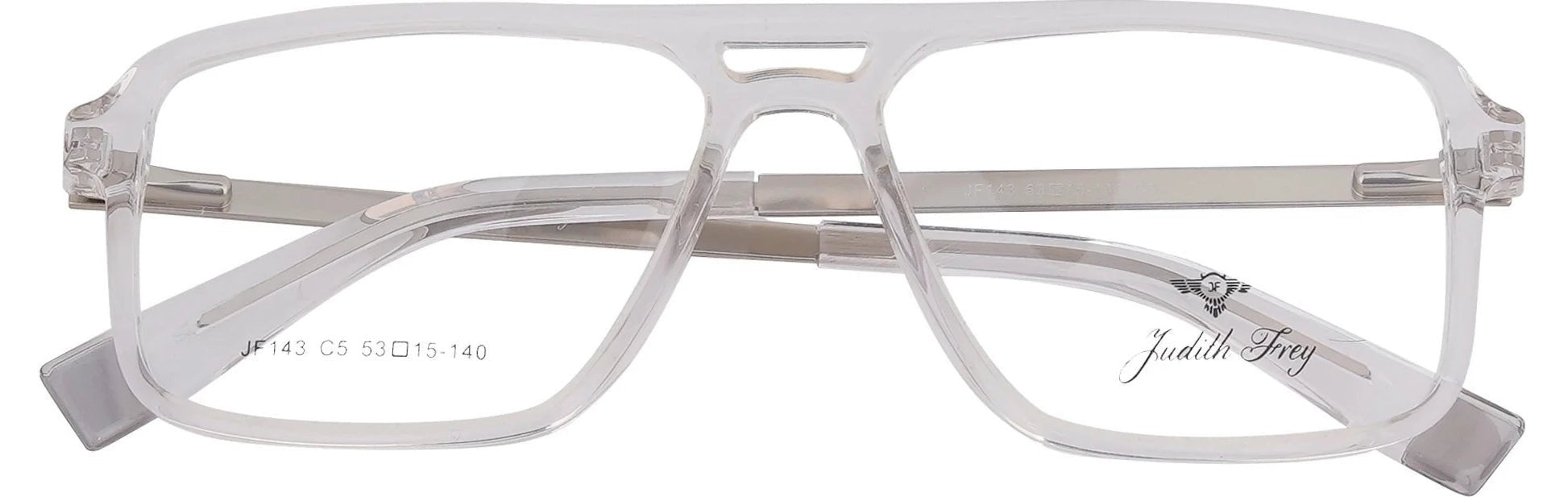JF143-C5-Handmade Bio Acetate-Crystal Clear - glassesbyahana.com