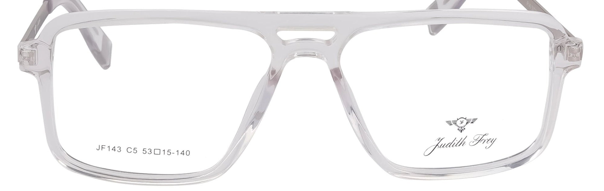 JF143 - C5 - Handmade Bio Acetate - Crystal Clear - glassesbyahana.com