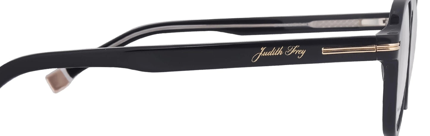 JF144 - C1 - Handmade Bio Acetate - Midnight Black - glassesbyahana.com