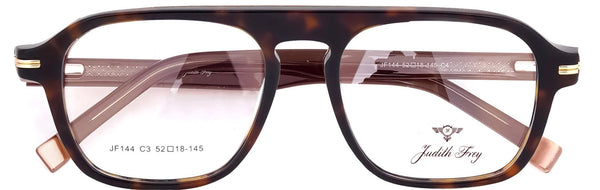 JF144 - C3 - Handmade Bio Acetate - Havana Brown - glassesbyahana.com