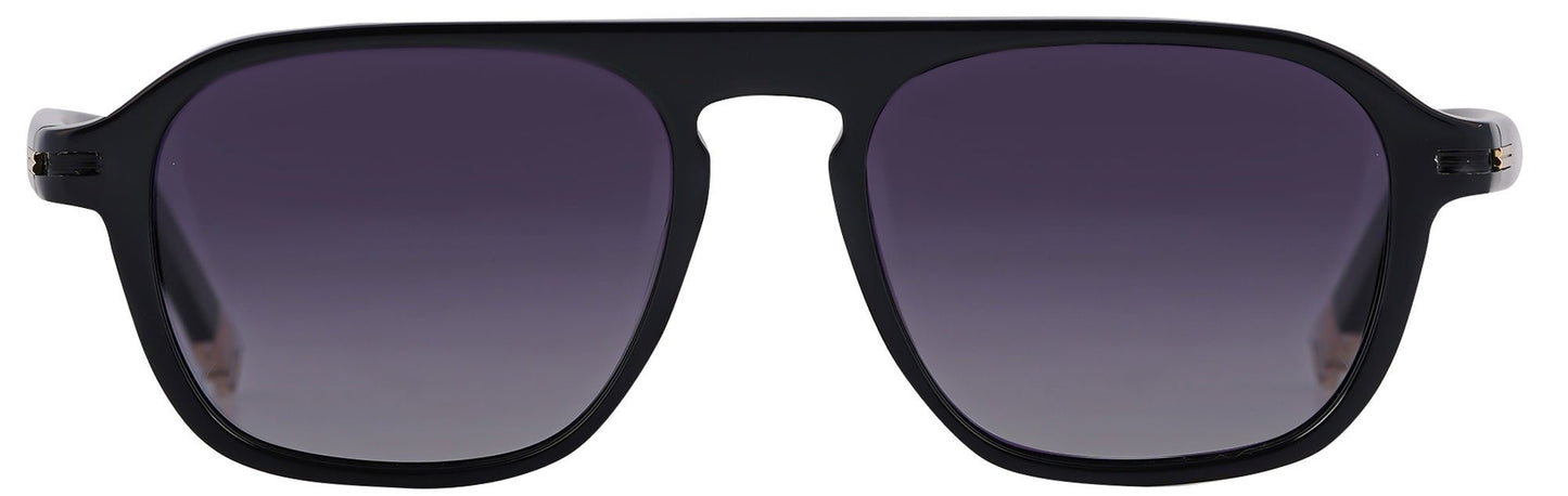 JF145 - C1 - Handmade Bio Acetate - Ebony Black - glassesbyahana.com