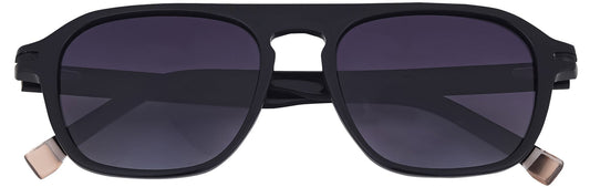 JF145 - C1 - Handmade Bio Acetate - Ebony Black - glassesbyahana.com