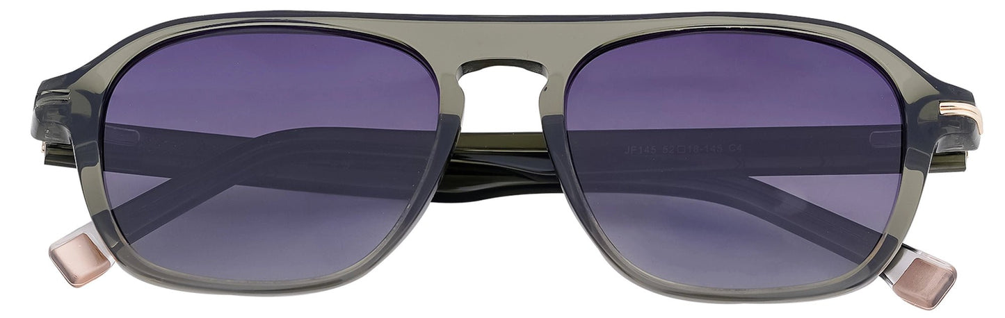 JF145 - C4 - Handmade Bio Acetate - Olive Green - glassesbyahana.com