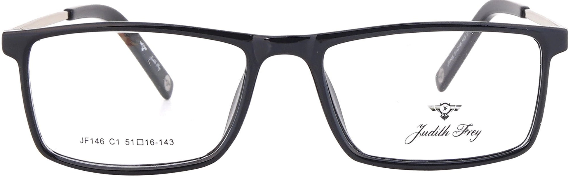 JF146 - C1 - Handmade Bio Acetate - Midnight Black - glassesbyahana.com