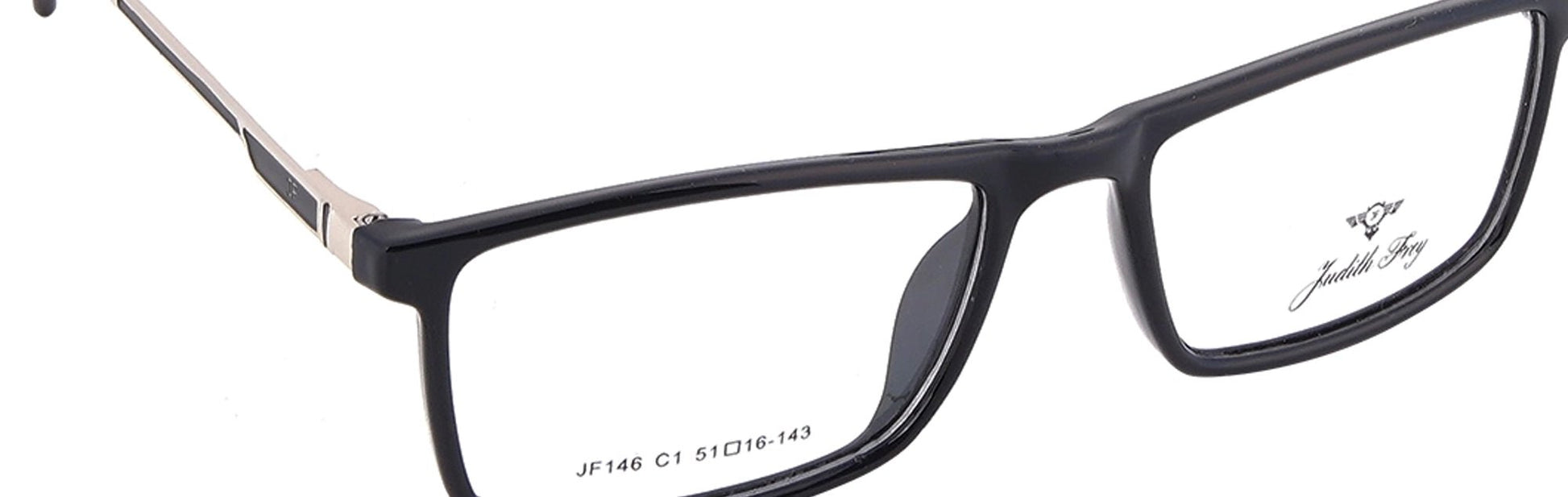 JF146 - C1 - Handmade Bio Acetate - Midnight Black - glassesbyahana.com