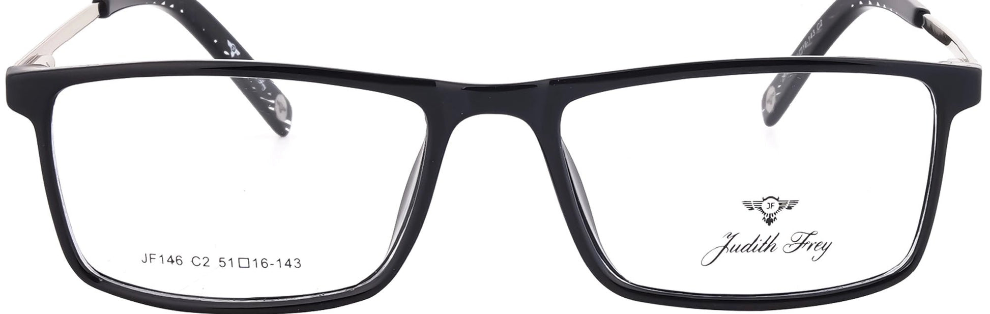 JF146 - C2 - Handmade Bio Acetate - Midnight Black - glassesbyahana.com