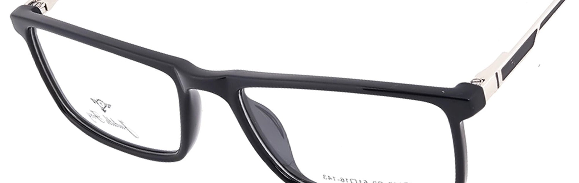 JF146 - C2 - Handmade Bio Acetate - Midnight Black - glassesbyahana.com