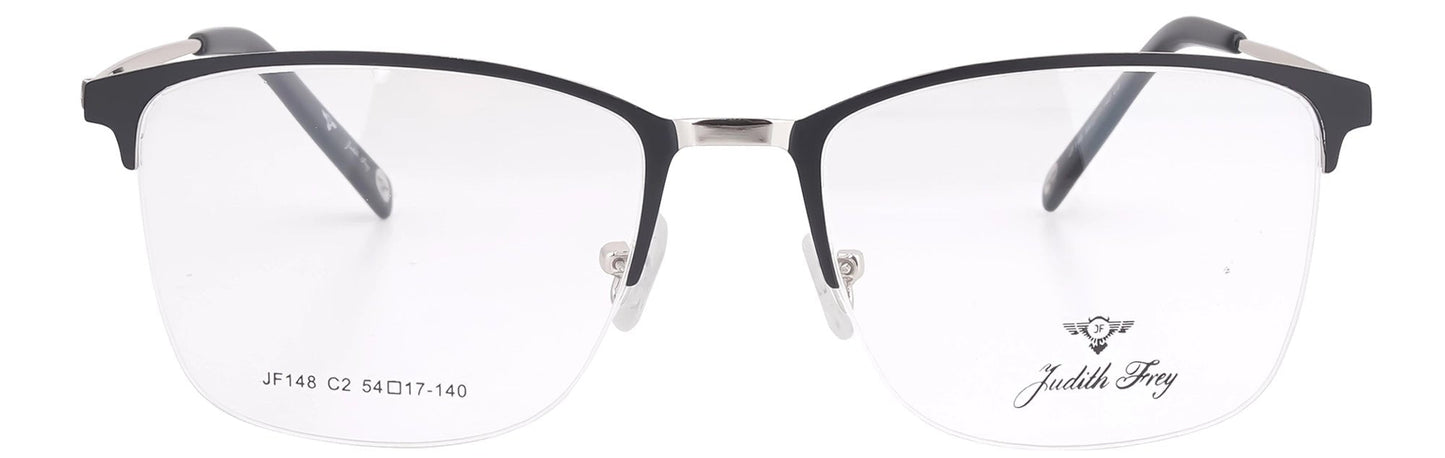 JF148 - C2 - Metal Alloy - Polished Silver - glassesbyahana.com