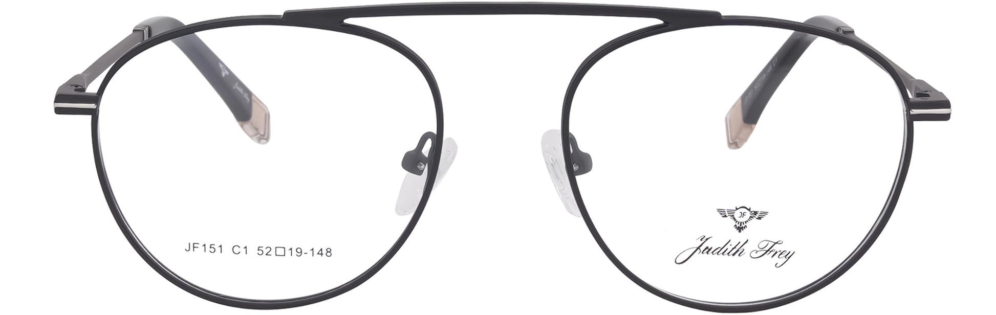 JF151 - C1 - Metal Alloy - Midnight Black - glassesbyahana.com