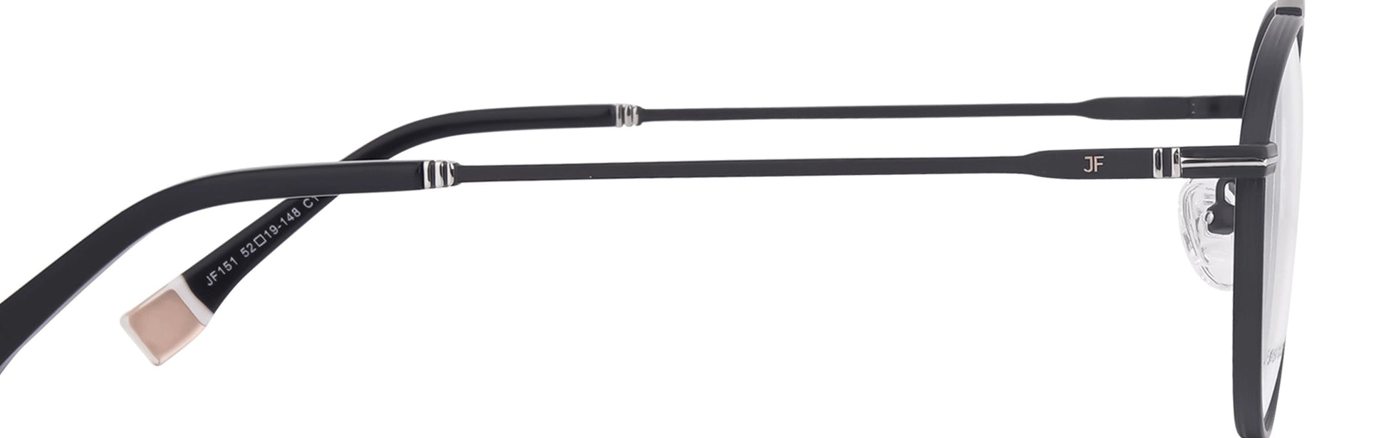 JF151 - C1 - Metal Alloy - Midnight Black - glassesbyahana.com