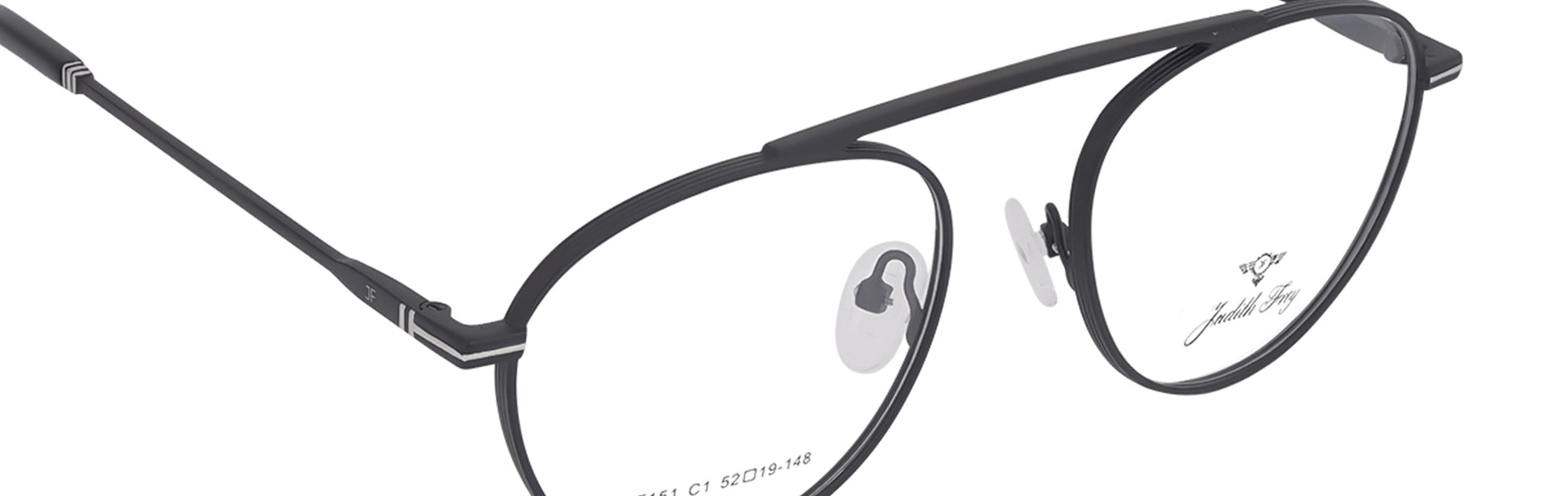 JF151 - C1 - Metal Alloy - Midnight Black - glassesbyahana.com