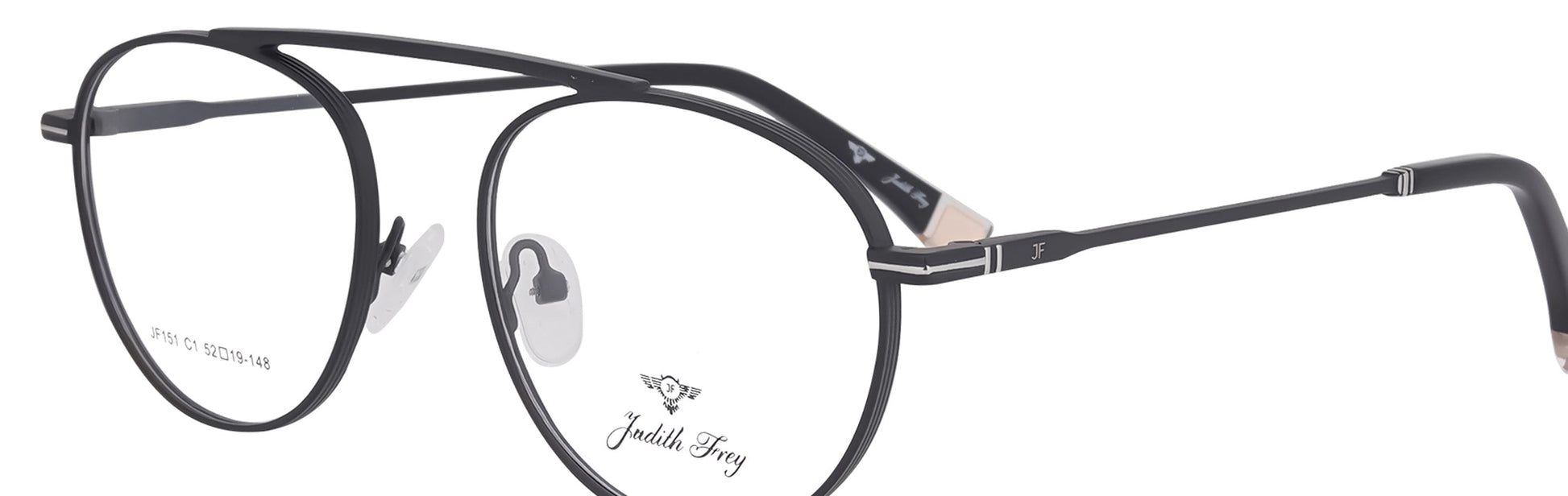 JF151 - C1 - Metal Alloy - Midnight Black - glassesbyahana.com