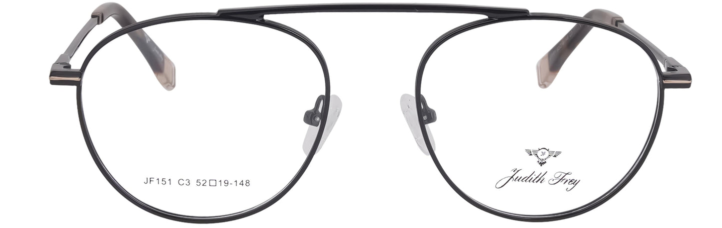 JF151 - C3 - Metal Alloy - Midnight Black - glassesbyahana.com